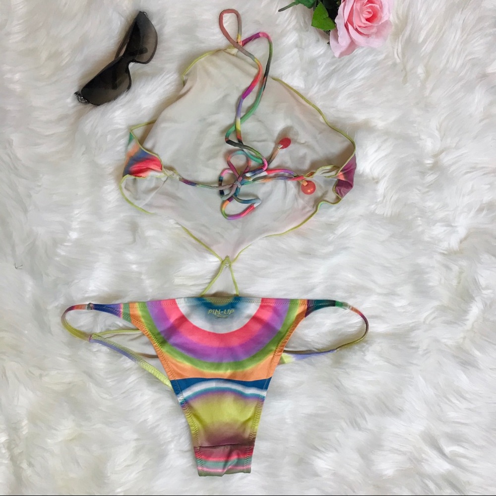 🔥SOLD🔥 Designer Pin Up Stars sequin monokini VS - Picture 8 of 11